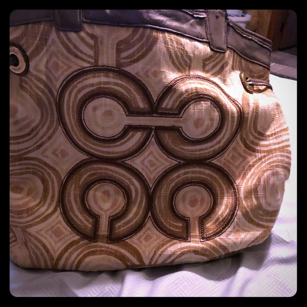 Coach op art tote